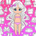 Chibi Doll Coloring & Dress Up