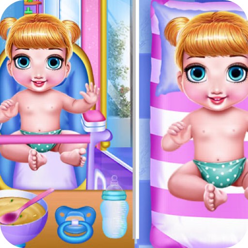 Play Princess New Born Twins Baby Care at Reludi